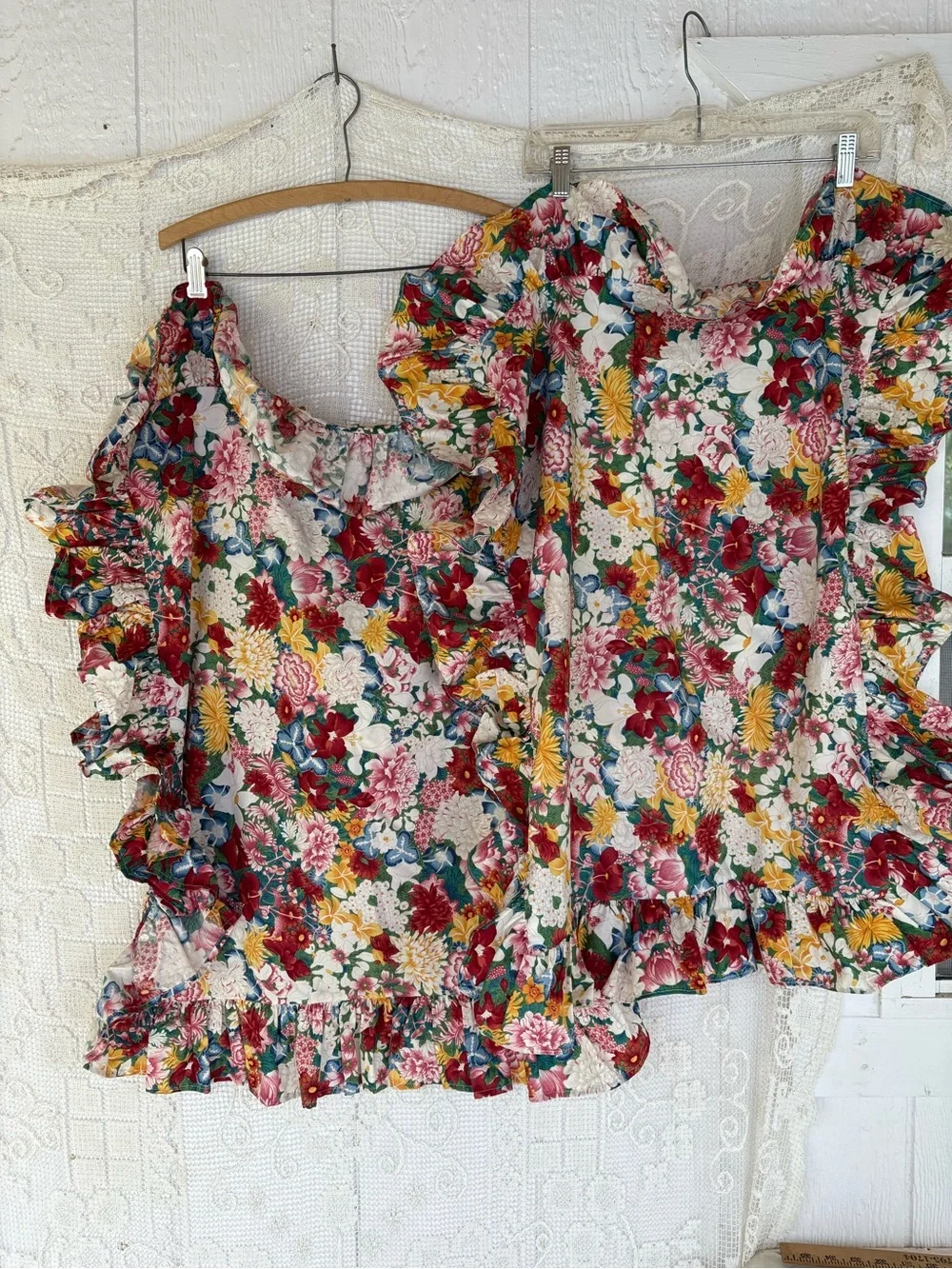 Vintage Ralph Lauren Pillow Shams set of 2 Thousand Flowers